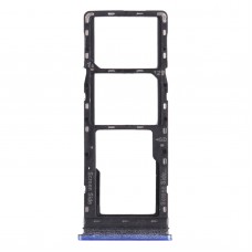 Tarjeta SIM Tray + Tarjeta SIM Tray + Bandeja de tarjeta Micro SD para Tecno Spark 6 Air Ke6 Ke6J KF6 (Azul)