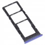 SIM Card Tray + SIM Card Tray + Micro SD Card Tray for Tecno Spark 6 Air KE6 KE6J KF6(Blue)