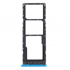 SIM Card Tray + SIM Card Tray + Micro SD Card Tray for Infinix Hot 10s / Hot 10T X689B X689 X689C(Blue)