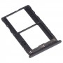 SIM-Karten-Tablett + SIM-Karten-Tablett + Micro SD-Kartenablage für Infinix-Anmerkung 5 Stylus X605 (schwarz)