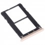 Zásobník SIM karet + zásobník karty SIM + Micro SD karta Zásobník pro Infinix Poznámka 5 Stylus X605 (Gold)