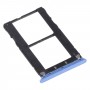 SIM-Karten-Tablett + SIM-Karten-Tablett + Micro SD-Karten-Tablett für Infinix-Anmerkung 5 Stylus x605 (blau)