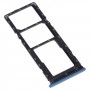 Plateau de carte SIM + plateau de carte SIM + plateau de carte micro SD pour Infinix Hot 9 x655C x655 x655D (bleu)