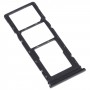 SIM Card Tray + SIM Card Tray + Micro SD Card Tray for Tecno Spark 5 Pro KD7(Black)