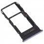 SIM Card Tray + SIM Card Tray / Micro SD Card Tray for vivo Y76s V2156A(Black)
