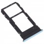 SIM Card Tray + SIM Card Tray / Micro SD Card Tray for vivo Y76s V2156A(Green)