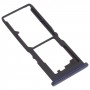 Vassoio della scheda SIM + vassoio della scheda SIM + vassoio della scheda micro SD per Vivo Y30 Standard / Y12S (nero)