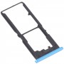 SIM Card Tray + SIM Card Tray + Micro SD Card Tray for vivo Y30 Standard / Y12s (Blue)
