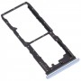 SIM Card Tray + SIM Card Tray + Micro SD Card Tray for vivo Y30 Standard / Y12s (White)