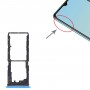 Vassoio della scheda SIM + vassoio della carta SIM + vassoio della scheda micro SD per vivo Y12S 2021 / Y12A V2069 (blu)