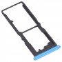 SIM卡托盘+ SIM卡托盘+微型SD卡托盘用于Vivo Y20G / Y20S（G）（蓝色）