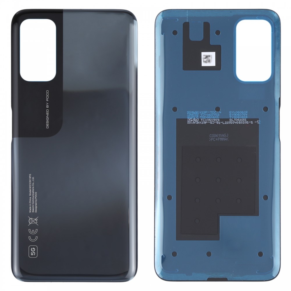 Original Battery Back Cover for Xiaomi Poco M3 Pro 5G M2103K19PG, M2103K19PI(Black)