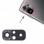 10 Stück Zurück Kameraobjektiv für Xiaomi Redmi Anmerkung 10S M2101K7BG M2101K7BI M2101K7BNY (schwarz)