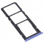 Plateau de carte SIM + plateau de carte SIM + plateau de cartes Micro SD pour Xiaomi Poco M3 M2010J19CG M2010J19CI (Bleu)