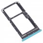 SIM-Karten-Tablett + SIM-Karten-Tablett / Micro SD-Karten-Tablett für Xiaomi-Redmi-Anmerkung 10 5G / POCO M3 PRO 5G M2103K19G M2103K19C M2103K19PG M2103K19PI (grün)