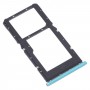 SIM Card Tray + SIM Card Tray / Micro SD Card Tray for Xiaomi Redmi Note 10 5G / Poco M3 Pro 5G M2103K19G M2103K19C M2103K19PG M2103K19PI (Green)
