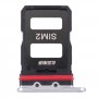 SIM-kortfack + SIM-kortfack för Xiaomi RedMi K40 Gaming M2012K10C M2104K10AC (Silver)