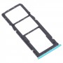 SIM-kortfack + SIM-kortfack + Micro SD-kortfack för Xiaomi RedMi 9T 4G / RedMi Not 9 4G J19S M2010J19Sc M2010J19SG M2010J19sy (grön)