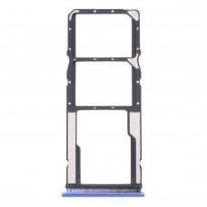 Taca karta SIM + taca karta SIM + Micro SD Tray for Xiaomi Redmi 9t 4g / Redmi Note 9 4g J19S M2010J19SC M2010J19SG M2010J19SY (niebieski)
