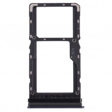 SIM Card Tray + Micro SD Card Tray for Xiaomi Poco X3 Pro M2102J20SG M2102J20SI (Black)