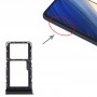 SIM Card Tray + Micro SD Card Tray for Xiaomi Poco X3 Pro M2102J20SG M2102J20SI (Black)
