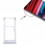 Vassoio della scheda SIM + vassoio della scheda SIM / vassoio della scheda Micro SD per Xiaomi Redmi Nota 11 5G (Argento)