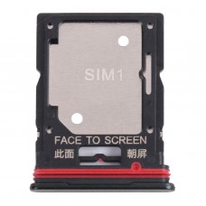 SIM-карты поднос + лоток для SIM-карты / Micro SD-карточный лоток для Xiaomi Redmi Note 11 Pro 21091116C (черный)
