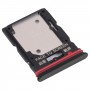 Zásobník karty SIM + SIM karta Zásobník / Micro SD karta Zásobník pro XIOOMI REDMI POZNÁMKA 11 PRO 21091116C (černá)