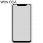 Frontskärm Yttre glaslins med OCA optiskt klart lim för Xiaomi Mi 8