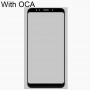 Přední obrazovka vnější skleněná čočka s OCA opticky čirý lepidlo pro Xiaomi Redmi 5 Plus (černá)
