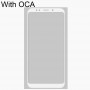 Lentille en verre extérieur à l'écran avant avec adhésif OCA Optiquement clair pour Xiaomi Redmi 5 plus (blanc)