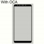 Lente de vidrio exterior de pantalla frontal con OCA ópticamente claro adhesivo para Xiaomi MI 6X (Negro)
