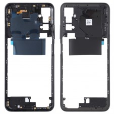 Original Middle Frame Bezel Plate för Xiaomi RedMi Not 10 5G M2103K19G, M2103K19C (svart)