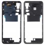 Placa de bisel del marco medio original para Xiaomi Redmi Note 10 5G M2103K19G, M2103K19C (Negro)