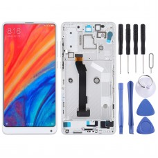 LCD Screen and Digitizer Full Assembly with Frame for Xiaomi MI Mix 2S (White)