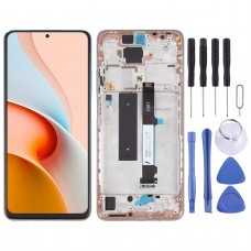 Original LCD Screen and Digitizer Full Assembly with Frame for Xiaomi Redmi Note 9 Pro 5G / Mi 10T Lite 5G M2007J17C M2007J17G (Rose Gold Beach)