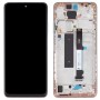 Originální LCD displej a digitizér Plná sestava s rámem pro Xiaomi Redmi Poznámka 9 Pro 5G / Mi 10t Lite 5G M2007J17C M2007J17G (Rose Gold Beach)
