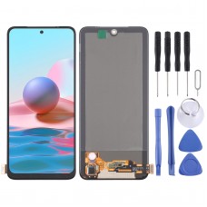 Original AMOLED Material LCD Screen and Digitizer Full Assembly for Xiaomi Redmi Note 10 4G M2101K7AI, M2101K7AG
