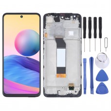 LCD Screen and Digitizer Full Assembly With Frame for Xiaomi Redmi Note 10 5G / Redmi Note 10T 5G M2103K19I / Poco M3 Pro 5G M2103K19PG, M2103K19PI, M2103K19G, M2103K19C