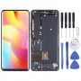 AMOLED Material LCD Screen and Digitizer Full Assembly With Frame for Xiaomi Mi Note 10 Lite M2002F4LG M1910F4G (Black)