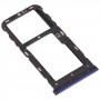 Zásobník karty SIM + Micro SD karta Zásobník pro ZTE Blade V10 (modrá)