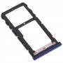 Zásobník karty SIM + Micro SD karta Zásobník pro ZTE Blade V10 (modrá)