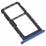 Vassoio della scheda SIM + vassoio della scheda micro SD per ZTE BLADE A51 (blu)