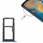 Vassoio della scheda SIM + vassoio della scheda micro SD per ZTE BLADE A51 (blu)
