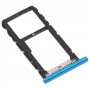Vassoio della scheda SIM + vassoio della scheda SIM / vassoio di schede Micro SD per ZTE BLADE V10 VITA (blu)
