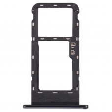 SIM-Karten-Tablett + Micro SD-Karten-Tablett für ZTE-Blade V2020 Smart (schwarz)