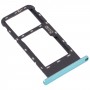 SIM-Karten-Tablett + Micro SD-Karten-Tablett für ZTE-Blade V2020 Smart (Frosted Green)