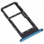 SIM Card Tray + Micro SD ბარათის უჯრა ZTE Blade V2020 Smart (Blue)