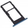 SIM-Karten-Tablett + Micro SD-Karten-Tablett für ZTE-Blade V2020 Smart (blau)