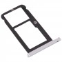 SIM Card Tray + Micro SD Card Tray for ZTE Blade Zmax Pro / Z981 (Silver)